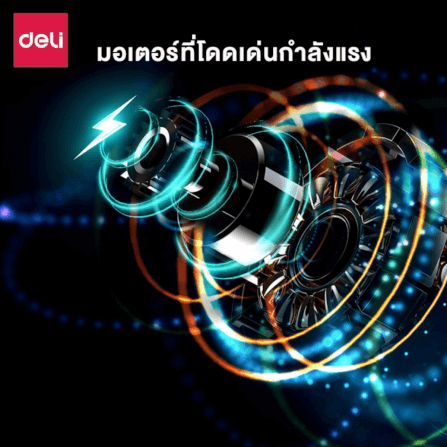 เครื่องทำลายเอกสารอัตโนมัติ Deli E9947-BK-01 สีดำ_3
